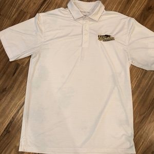 Oxford Golf L Ohio Dominican Panthers White Stripe